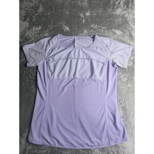 Purple Lululemon Fast Track Short Sleeve Open Back Top - size 10